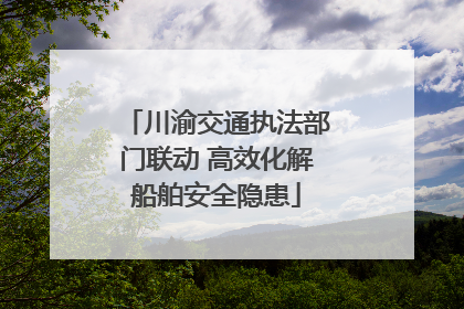 川渝交通执法部门联动 高效化解船舶安全隐患
