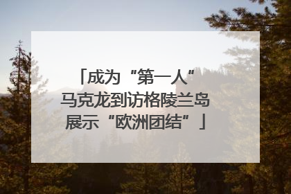成为“第一人” 马克龙到访格陵兰岛展示“欧洲团结”