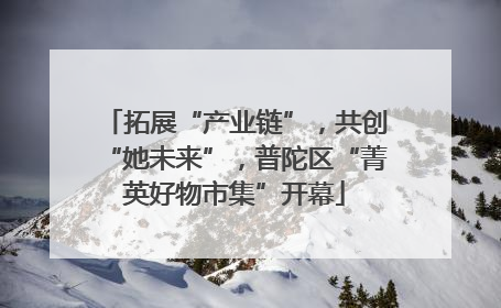 拓展“产业链”，共创“她未来”，普陀区“菁英好物市集”开幕