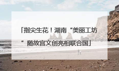 指尖生花！湖南“美丽工坊”随故宫文创亮相联合国