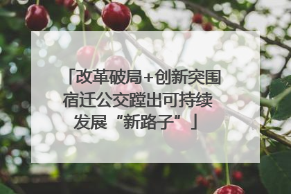 改革破局+创新突围 宿迁公交蹚出可持续发展“新路子”