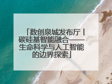 数创泉城发布厅丨碳硅基智能融合——生命科学与人工智能的边界探索