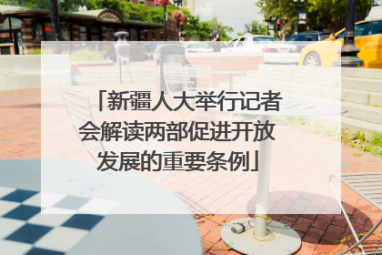 新疆人大举行记者会解读两部促进开放发展的重要条例