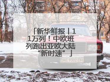 新华鲜报丨11万列！中欧班列跑出亚欧大陆“新时速”