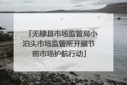 无棣县市场监管局小泊头市场监管所开展节前市场护航行动