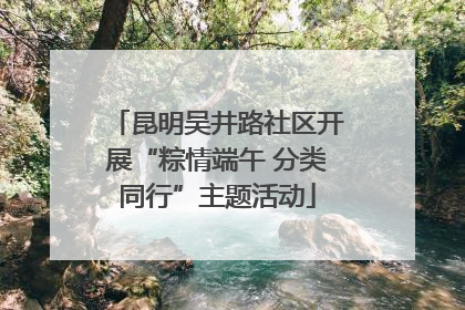 昆明吴井路社区开展“粽情端午 分类同行”主题活动
