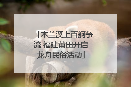木兰溪上百舸争流 福建莆田开启龙舟民俗活动