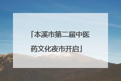 本溪市第二届中医药文化夜市开启