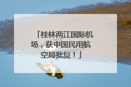 桂林两江国际机场，获中国民用航空局批复！