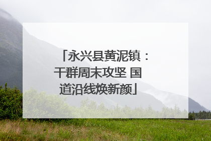 永兴县黄泥镇：干群周末攻坚 国道沿线焕新颜