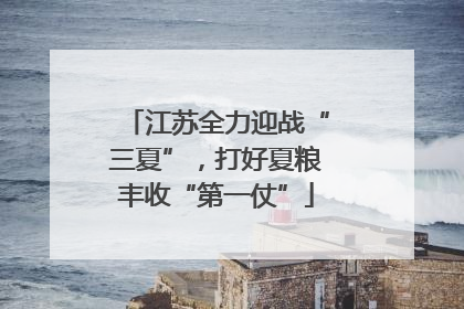 江苏全力迎战“三夏”，打好夏粮丰收“第一仗”