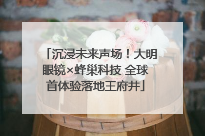 沉浸未来声场！大明眼镜×蜂巢科技 全球首体验落地王府井