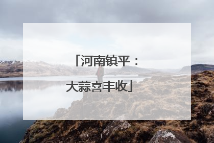 河南镇平：大蒜喜丰收