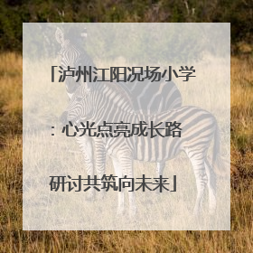 泸州江阳况场小学：心光点亮成长路 研讨共筑向未来