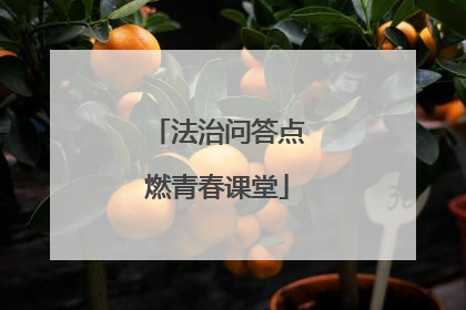 法治问答点燃青春课堂