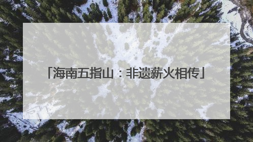海南五指山：非遗薪火相传