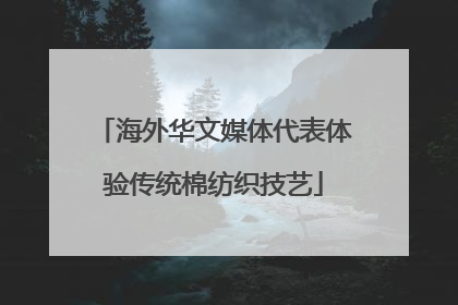 海外华文媒体代表体验传统棉纺织技艺