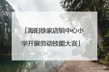 海阳徐家店镇中心小学开展劳动技能大赛