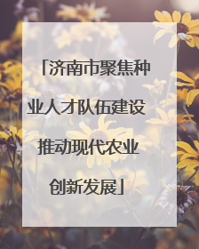 济南市聚焦种业人才队伍建设 推动现代农业创新发展