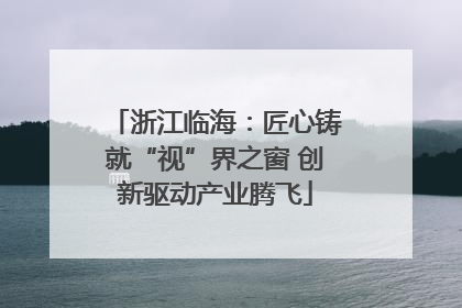 浙江临海：匠心铸就“视”界之窗 创新驱动产业腾飞
