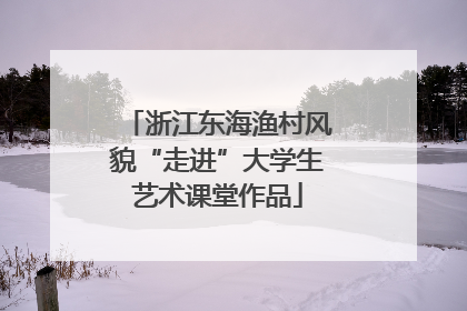 浙江东海渔村风貌“走进”大学生艺术课堂作品