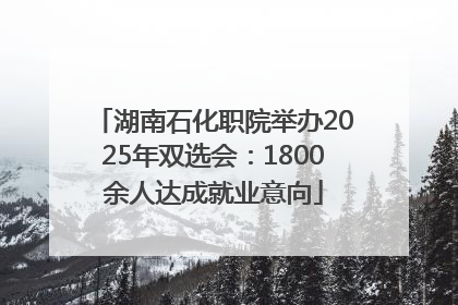湖南石化职院举办2025年双选会：1800余人达成就业意向