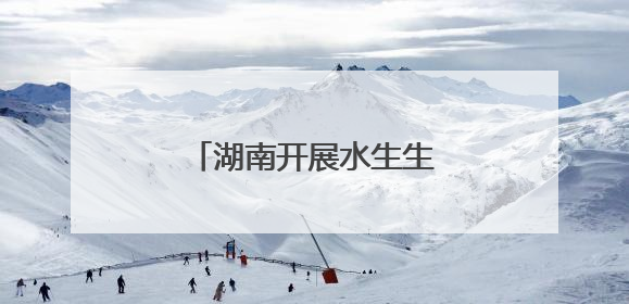 湖南开展水生生物增殖放流活动