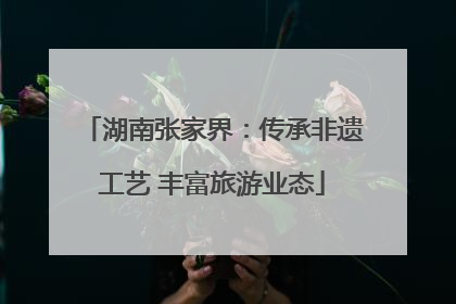 湖南张家界：传承非遗工艺 丰富旅游业态