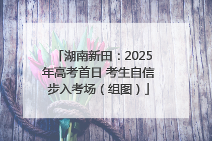 湖南新田：2025年高考首日 考生自信步入考场（组图）