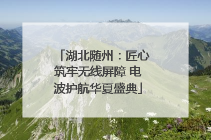 湖北随州：匠心筑牢无线屏障 电波护航华夏盛典