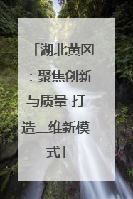 湖北黄冈：聚焦创新与质量 打造三维新模式