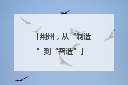 荆州，从“制造”到“智造”