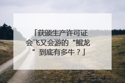 获颁生产许可证 会飞又会游的“鲲龙”到底有多牛？