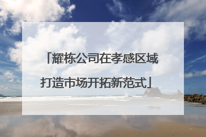 耀栋公司在孝感区域打造市场开拓新范式