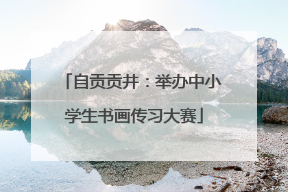 自贡贡井：举办中小学生书画传习大赛