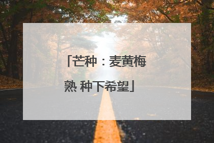 芒种：麦黄梅熟 种下希望