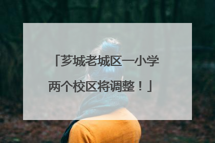 芗城老城区一小学两个校区将调整！