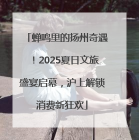 蝉鸣里的扬州奇遇！2025夏日文旅盛宴启幕，沪上解锁消费新狂欢