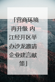 营商环境再升级 内江经开区举办沙龙邀请企业建言献策