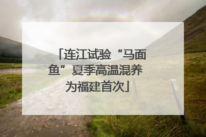 连江试验“马面鱼”夏季高温混养 为福建首次