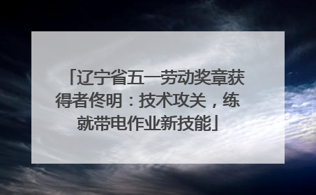 辽宁省五一劳动奖章获得者佟明：技术攻关，练就带电作业新技能