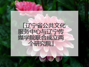 辽宁省公共文化服务中心与辽宁传媒学院联合成立两个研究院