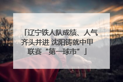 辽宁铁人队成绩、人气齐头并进 沈阳铸就中甲联赛“第一球市”