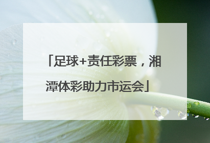 足球+责任彩票，湘潭体彩助力市运会
