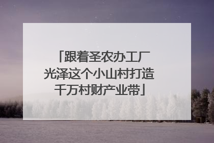 跟着圣农办工厂 光泽这个小山村打造千万村财产业带