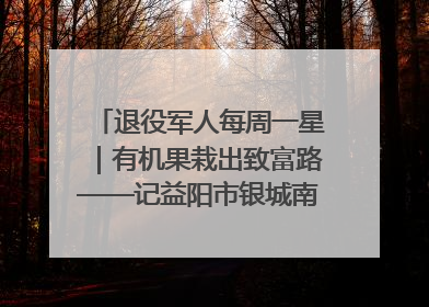 退役军人每周一星｜有机果栽出致富路——记益阳市银城南湖蔬果农民专业合作社总经理晏桂明