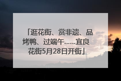 逛花街、赏非遗、品烤鸭、过端午……宜良花街5月28日开街