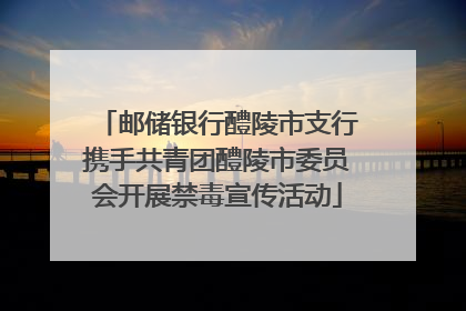 邮储银行醴陵市支行携手共青团醴陵市委员会开展禁毒宣传活动