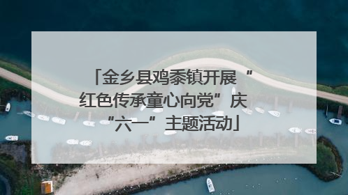 金乡县鸡黍镇开展“红色传承童心向党”庆“六一”主题活动