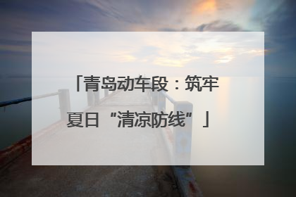 青岛动车段：筑牢夏日“清凉防线”